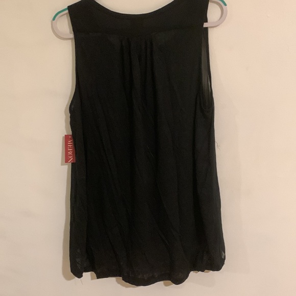 MERONA SHEER BLACK TANK BLOUSE SIZE XXL - Picture 6 of 6